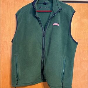 Vineyard Vines Green Fleece Vest Size L